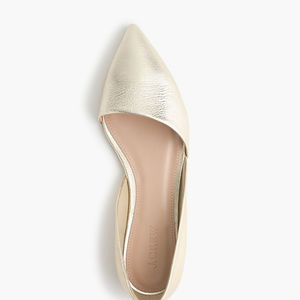 J. Crew Sloan Gold D'Orsay Flats